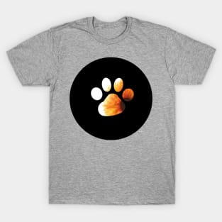 Paw Print - Sunflower Silhouette T-Shirt